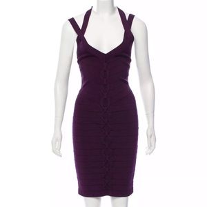 Karen Millen Purple Bodycon Dress, Sz XS